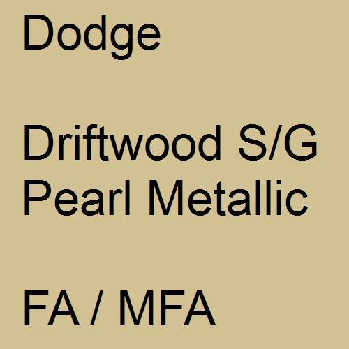 Dodge, Driftwood S/G Pearl Metallic, FA / MFA.